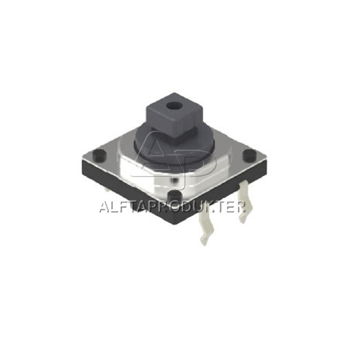 TRYCKKNAPP GRÅ HÖG